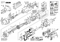 Bosch 0 601 207 003  Straight Grinders 220 V / Eu Spare Parts